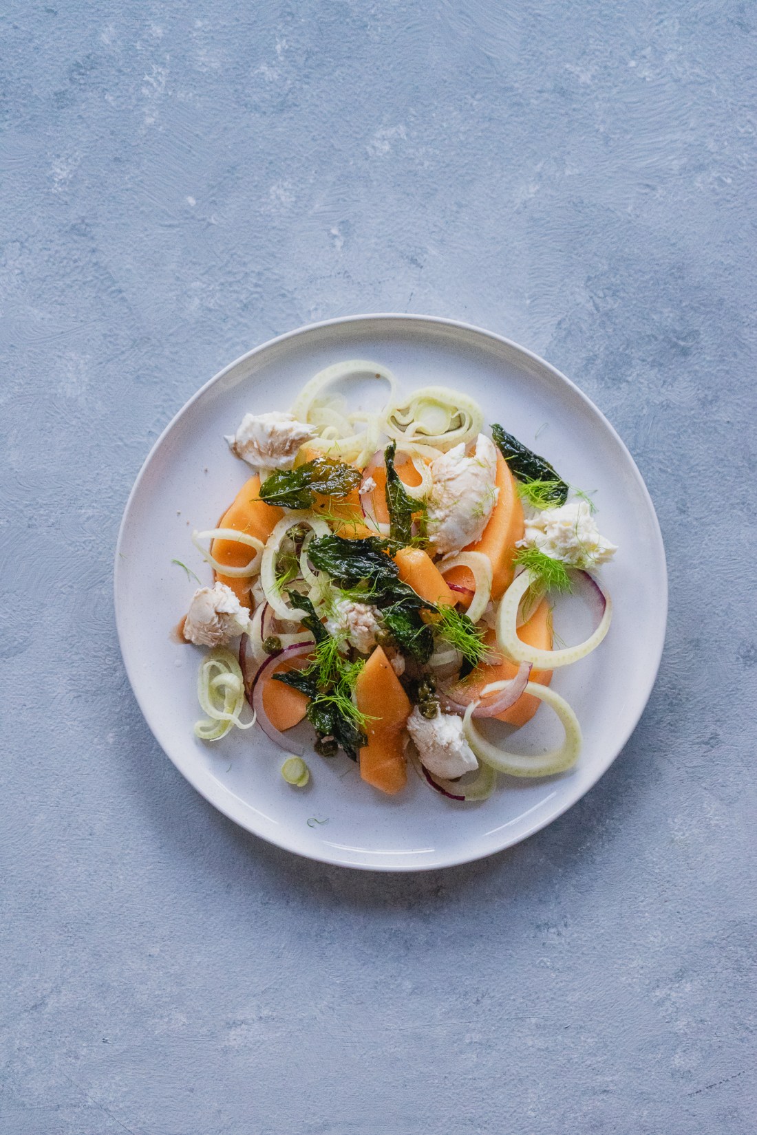 Cooking with.. Jamie Oliver: Salada de Funcho, Meloa e Mozzarella